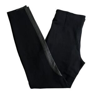 J.Crew Womens‎ 4 Black Leather Trim Low Rise Stretch Skinny Leg Riding Breeches